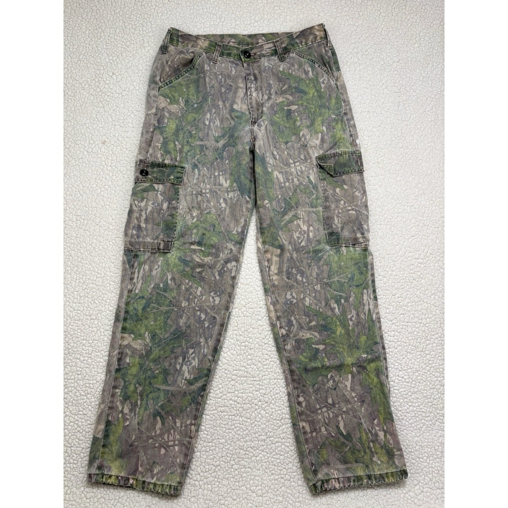 Liberty Mossy Oak Camo Cargo Pants Mens 32-34 Hiking USA Vintage Grunge